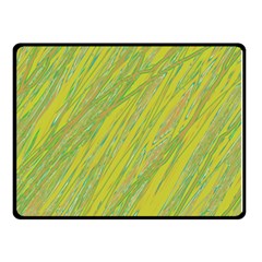 Green And Yellow Van Gogh Pattern Double Sided Fleece Blanket (small) 