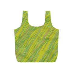 Green And Yellow Van Gogh Pattern Full Print Recycle Bags (s) 