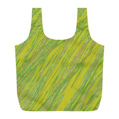 Green And Yellow Van Gogh Pattern Full Print Recycle Bags (l) 