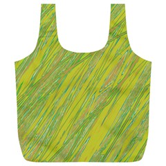 Green And Yellow Van Gogh Pattern Full Print Recycle Bags (l)  by Valentinaart