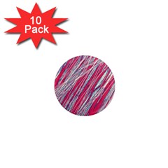 Purple Decorative Pattern 1  Mini Magnet (10 Pack)  by Valentinaart