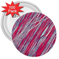 Purple Decorative Pattern 3  Buttons (100 Pack) 