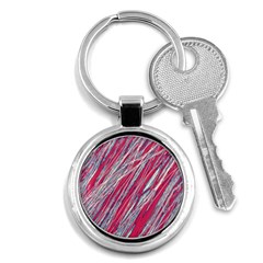 Purple Decorative Pattern Key Chains (round) 