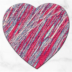 Purple Decorative Pattern Jigsaw Puzzle (heart)