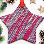 Purple decorative pattern Star Ornament (Two Sides)  Front