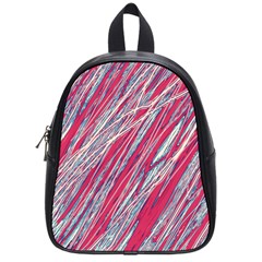 Purple Decorative Pattern School Bags (small) 