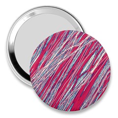 Purple Decorative Pattern 3  Handbag Mirrors