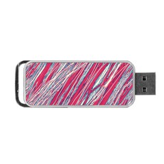 Purple Decorative Pattern Portable Usb Flash (one Side)