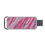 Purple decorative pattern Portable USB Flash (Two Sides) Back