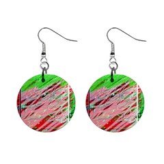 Colorful Pattern Mini Button Earrings