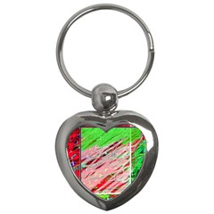 Colorful Pattern Key Chains (heart) 