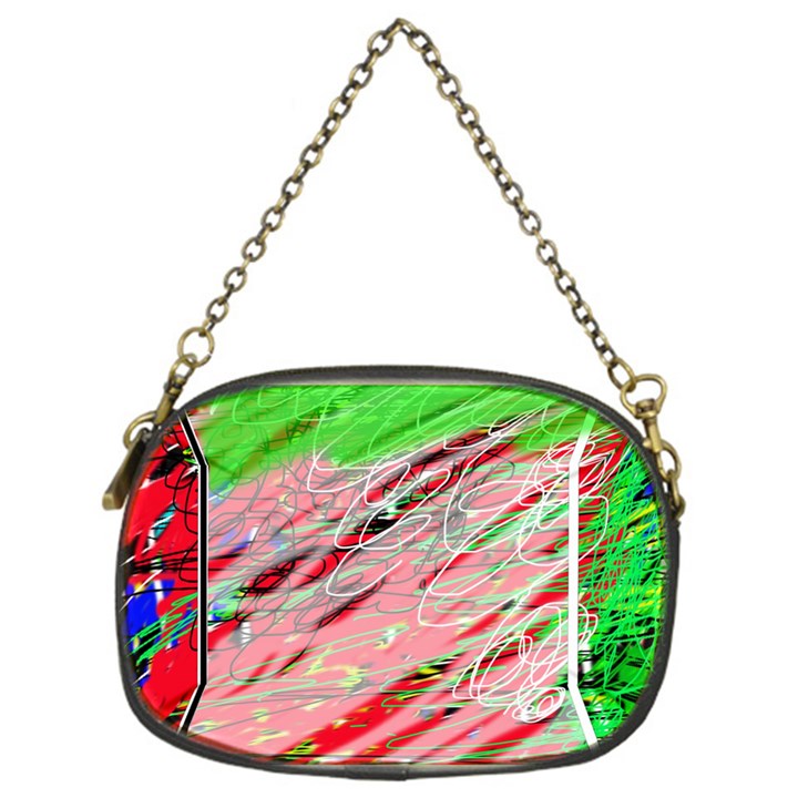 Colorful pattern Chain Purses (One Side) 