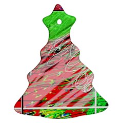 Colorful Pattern Christmas Tree Ornament (2 Sides) by Valentinaart