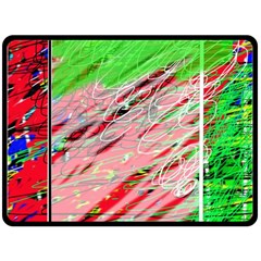 Colorful Pattern Double Sided Fleece Blanket (large) 