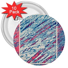 Colorful Pattern 3  Buttons (10 Pack) 