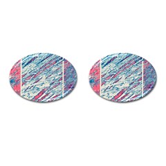 Colorful Pattern Cufflinks (oval)