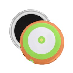 Green And Orange Design 2 25  Magnets