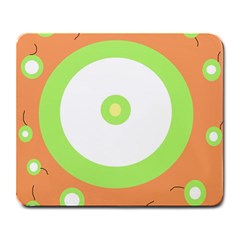 Green And Orange Design Large Mousepads by Valentinaart