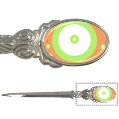 Green And Orange Design Letter Openers