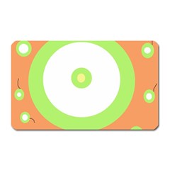 Green And Orange Design Magnet (rectangular)