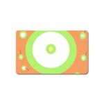 Green and orange design Magnet (Name Card) Front