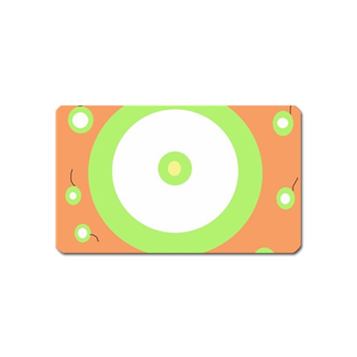 Green and orange design Magnet (Name Card)