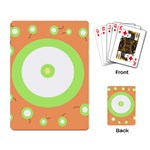 Green and orange design Playing Card Back