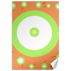 Green And Orange Design Canvas 12  X 18  