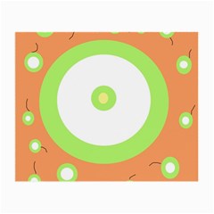 Green And Orange Design Small Glasses Cloth (2-side)