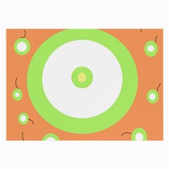 Green And Orange Design Large Glasses Cloth (2-side)