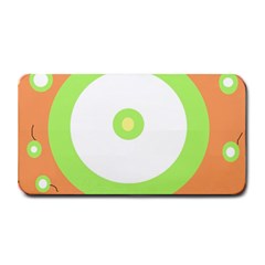 Green And Orange Design Medium Bar Mats by Valentinaart