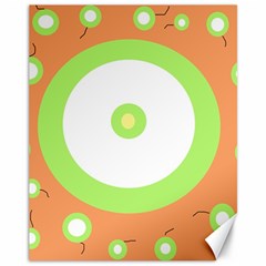 Green And Orange Design Canvas 11  X 14   by Valentinaart