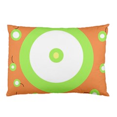 Green And Orange Design Pillow Case