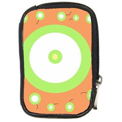 Green And Orange Design Compact Camera Cases