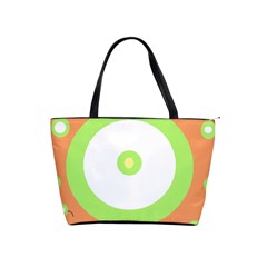 Green And Orange Design Shoulder Handbags by Valentinaart