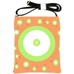 Green and orange design Shoulder Sling Bags Front