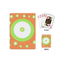 Green And Orange Design Playing Cards (mini) 