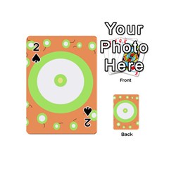 Green And Orange Design Playing Cards 54 (mini) 