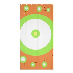 Green And Orange Design Shower Curtain 36  X 72  (stall)  by Valentinaart