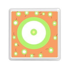 Green And Orange Design Memory Card Reader (square)  by Valentinaart