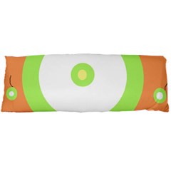 Green And Orange Design Body Pillow Case Dakimakura (two Sides) by Valentinaart