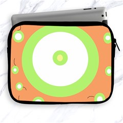 Green And Orange Design Apple Ipad 2/3/4 Zipper Cases by Valentinaart