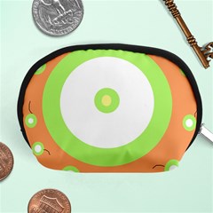 Green And Orange Design Accessory Pouches (medium)  by Valentinaart