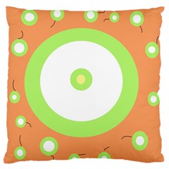 Green And Orange Design Standard Flano Cushion Case (one Side) by Valentinaart