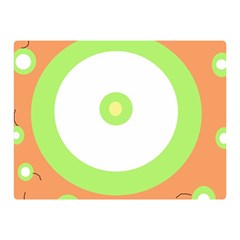 Green And Orange Design Double Sided Flano Blanket (mini)  by Valentinaart