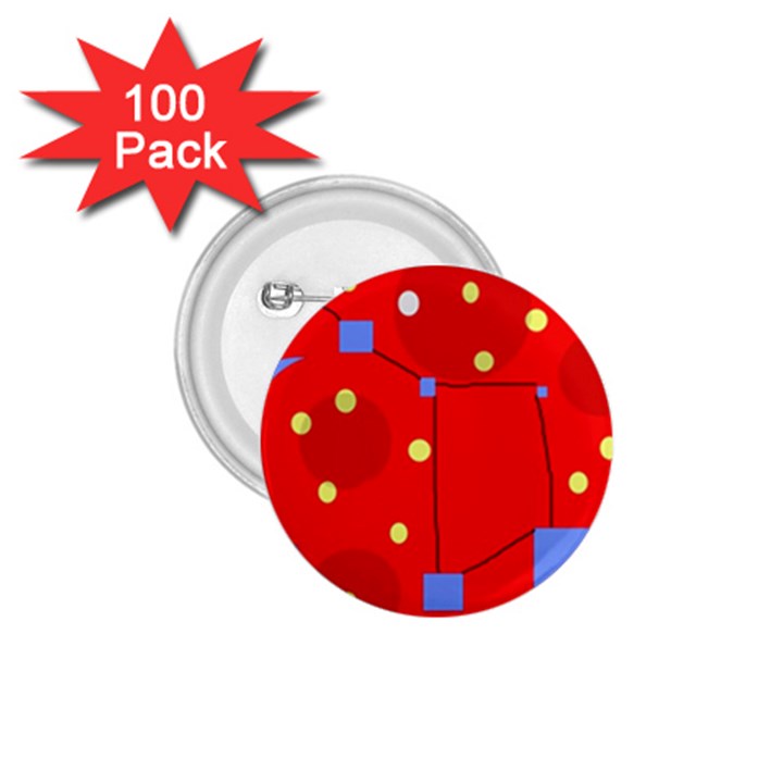 Red sky 1.75  Buttons (100 pack) 