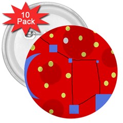 Red Sky 3  Buttons (10 Pack)  by Valentinaart