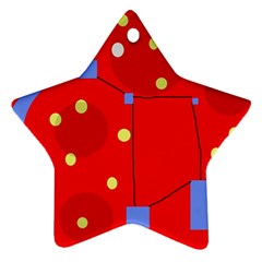 Red Sky Star Ornament (two Sides) 