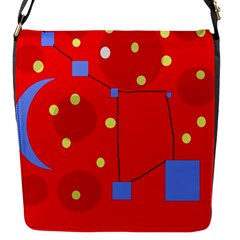 Red Sky Flap Messenger Bag (s) by Valentinaart