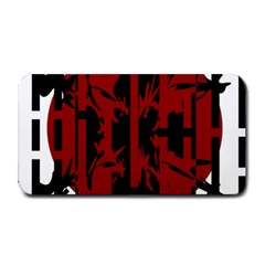 Red, black and white decorative abstraction Medium Bar Mats